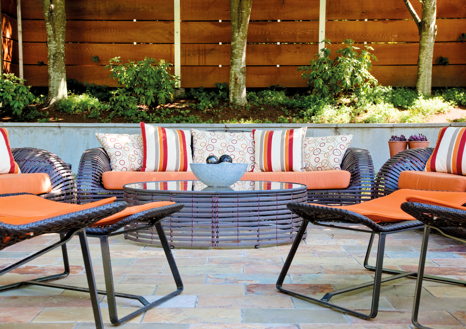 Giardino con divani design