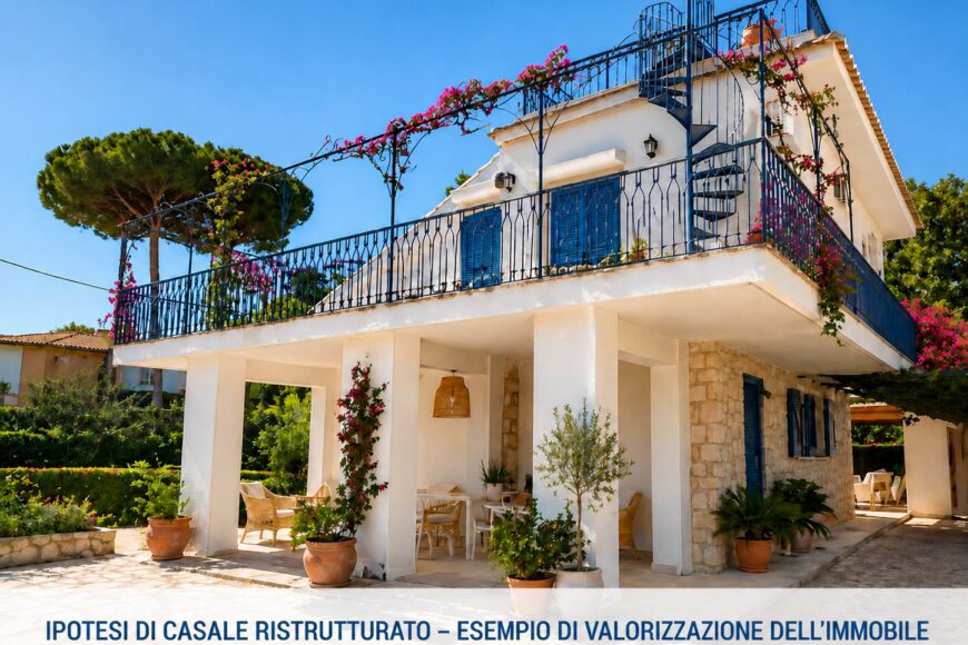 Villino in vendita a San Felice Circeo – ipotesi di ristrutturazione